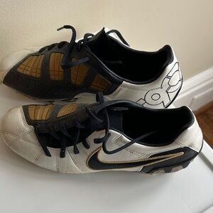 Nike Black and Gold soccer cleats